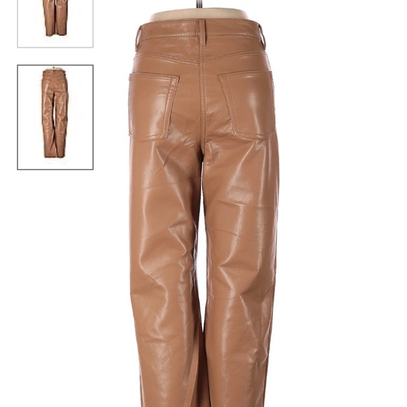 Aritzia Wilfred Brown Leather pants - Picture 4 of 4